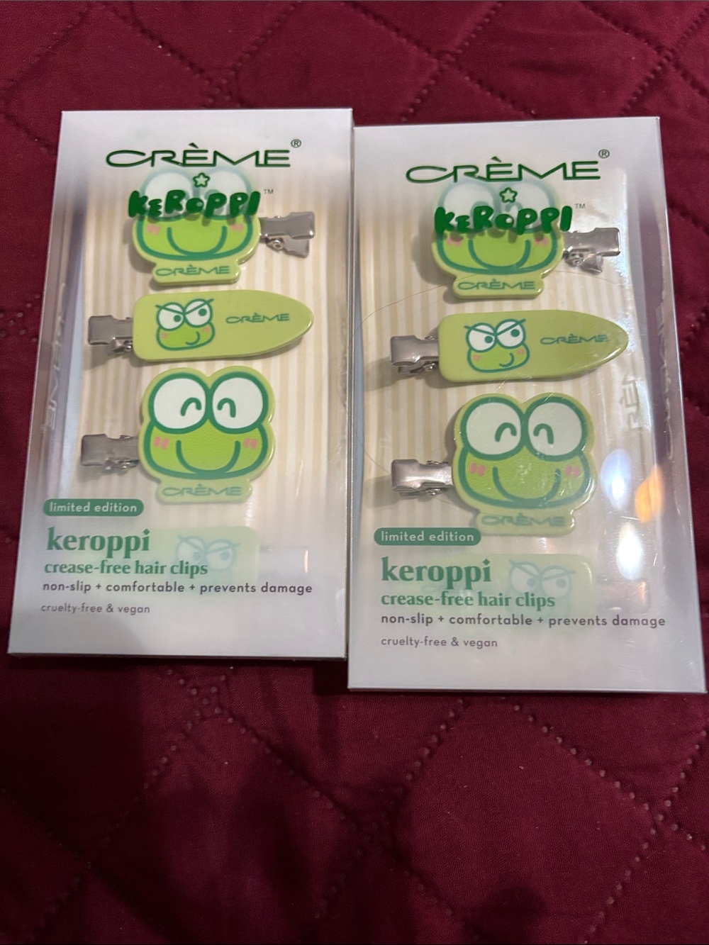 Crème Keroppi Green Hair Accessory Packs